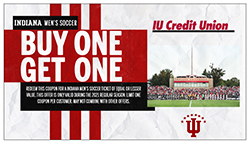 IU Men's Soccer BOGO Coupon image